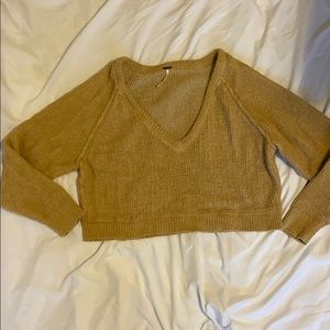 Free People Cropped Pullover